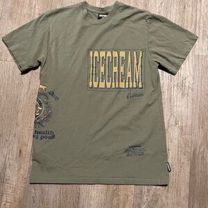 Ice Cream Men Mercer Knit Graphic T-Shirt Deep Lichen Green